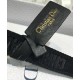 Cloni Firmate Alta gamma replica Cintura in nylon a sella da donna Christian Dior nera imitazioni