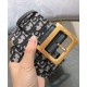Cintura Christian Dior Diorquake Dior Oblique da donna blu scuro Dupe Perfetta Cloni Firmate Cintura Christian Dior Diorquake Dior Oblique da donna blu scuro imitazioni