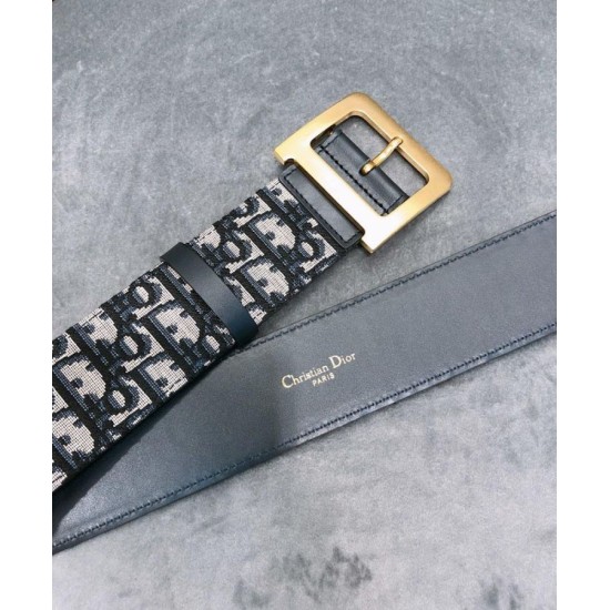 Cintura Christian Dior Diorquake Dior Oblique da donna blu scuro Dupe Perfetta Cloni Firmate Cintura Christian Dior Diorquake Dior Oblique da donna blu scuro imitazioni