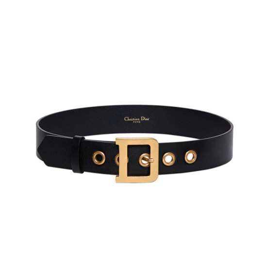 Cintura in pelle di vitello Diorquake Christian Dior da donna nera Dupe Perfetta Cloni Firmate Cintura in pelle di vitello Diorquake Christian Dior da donna nera imitazioni