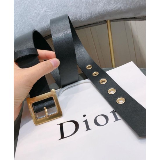 Cintura in pelle di vitello Diorquake Christian Dior da donna nera Dupe Perfetta Cloni Firmate Cintura in pelle di vitello Diorquake Christian Dior da donna nera imitazioni