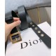Cintura in pelle di vitello Diorquake Christian Dior da donna nera Dupe Perfetta Cloni Firmate Cintura in pelle di vitello Diorquake Christian Dior da donna nera imitazioni