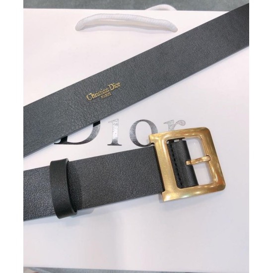 Cintura in pelle di vitello Diorquake Christian Dior da donna nera Dupe Perfetta Cloni Firmate Cintura in pelle di vitello Diorquake Christian Dior da donna nera imitazioni