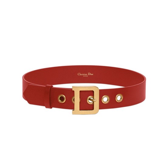 Cintura Christian Dior da donna in pelle di vitello Diorquake rossa Dupe Perfetta Cloni Firmate Cintura Christian Dior da donna in pelle di vitello Diorquake rossa imitazioni