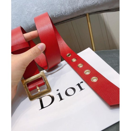 Cintura Christian Dior da donna in pelle di vitello Diorquake rossa Dupe Perfetta Cloni Firmate Cintura Christian Dior da donna in pelle di vitello Diorquake rossa imitazioni