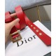 Cintura Christian Dior da donna in pelle di vitello Diorquake rossa Dupe Perfetta Cloni Firmate Cintura Christian Dior da donna in pelle di vitello Diorquake rossa imitazioni