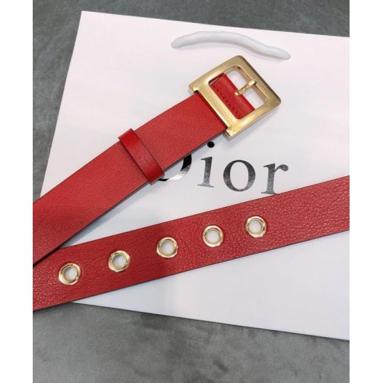 Cintura Christian Dior da donna in pelle di vitello Diorquake rossa Dupe Perfetta Cloni Firmate Cintura Christian Dior da donna in pelle di vitello Diorquake rossa imitazioni