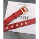 Cintura Christian Dior da donna in pelle di vitello Diorquake rossa Dupe Perfetta Cloni Firmate Cintura Christian Dior da donna in pelle di vitello Diorquake rossa imitazioni