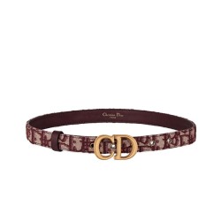 Pari Cintura Christian Dior Saddle Dior Oblique Rossa