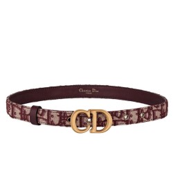 Cloni Firmate Pari replica Cintura Christian Dior Saddle Dior Oblique Rossa imitazioni