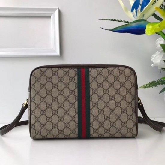 Riproduzione Fedele Borsa Replica a spalla piccola Ophidia GG Supreme 517080 Marrone imitazioni Replica Alta Qualità Borsa 1:1 a spalla piccola Ophidia GG Supreme 517080 Marrone