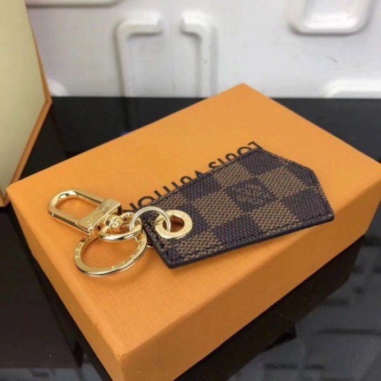 Riproduzione Fedele Pari replica Enchappes Portachiavi Damier Ebene M67917 imitazioni Replica Alta Qualità Pari Enchappes Portachiavi Damier Ebene M67917