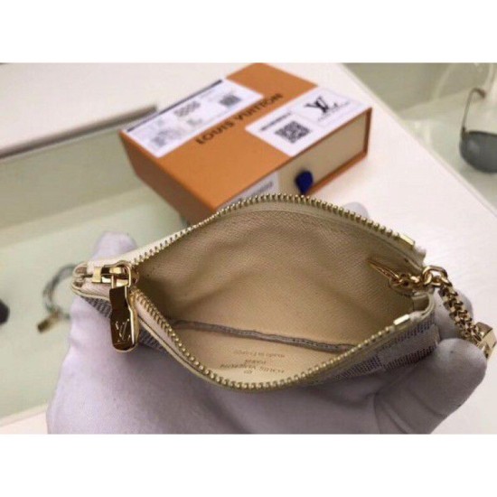 Riproduzione Fedele replica Portachiavi Damier Azur N62659 imitazioni Replica Alta Qualità Portachiavi Damier Azur N62659