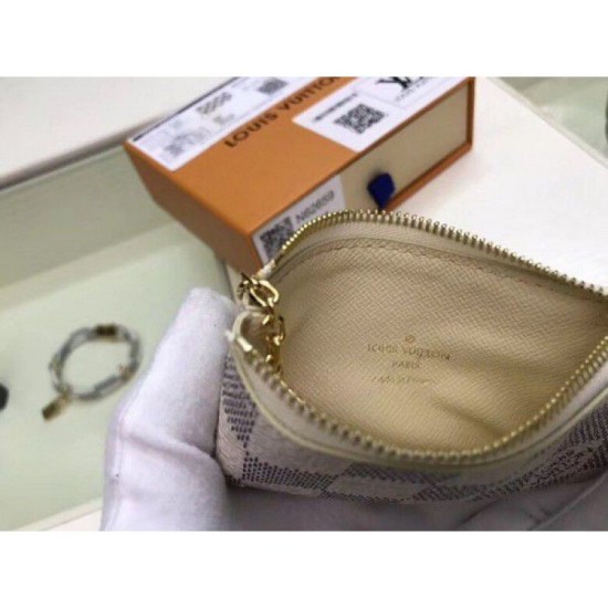 Riproduzione Fedele replica Portachiavi Damier Azur N62659 imitazioni Replica Alta Qualità Portachiavi Damier Azur N62659