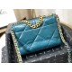Replica Borsa Large 19 in lana tweed con patta AS1162 AS1160 Blu Outlet Borsa Large 19 in lana tweed con patta AS1162 AS1160 Blu imitazioni perfette
