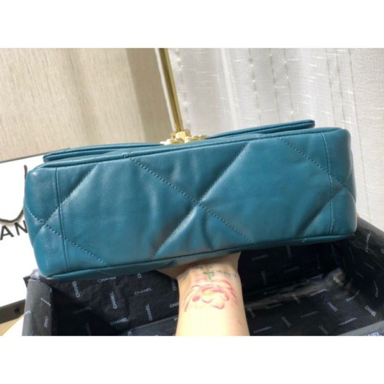 Replica Borsa Large 19 in lana tweed con patta AS1162 AS1160 Blu Outlet Borsa Large 19 in lana tweed con patta AS1162 AS1160 Blu imitazioni perfette