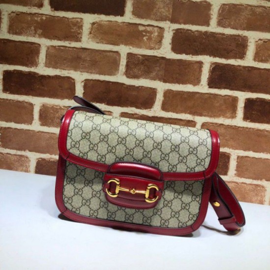 Replica Borsa a spalla piccola 1955 Horsebit 602204 rossa Outlet Borsa a spalla piccola 1955 Horsebit 602204 rossa imitazioni perfette