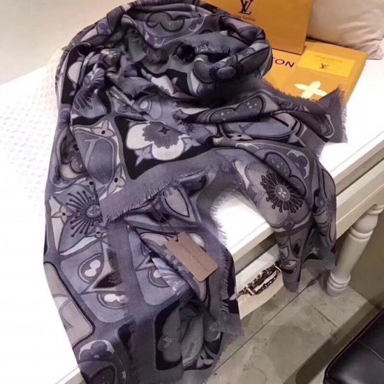 Anthracite Kamonogram Stole M71035