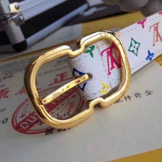 Dettagli perfetti Mini 25MM Cintura Monogram Multicolor M9585W Dettagli perfetti Mini 25MM Cintura Monogram Multicolor M9585W