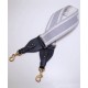 Dupe Alta gamma replica Cinturino ricamato Christian Dior 'Christian Dior' grigio imitazioni perfette Replica Alta gamma Cinturino ricamato Christian Dior 'Christian Dior' grigio Griffate