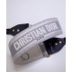Dupe Alta gamma replica Cinturino ricamato Christian Dior 'Christian Dior' grigio imitazioni perfette Replica Alta gamma Cinturino ricamato Christian Dior 'Christian Dior' grigio Griffate
