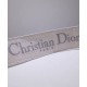 Dupe Alta gamma replica Cinturino ricamato Christian Dior 'Christian Dior' grigio imitazioni perfette Replica Alta gamma Cinturino ricamato Christian Dior 'Christian Dior' grigio Griffate