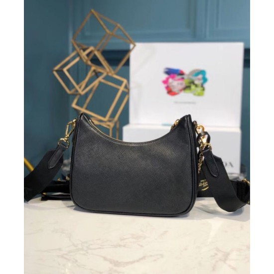 Dupe Borsa Prada Re-Edition 2005 in pelle Saffiano 1BH204 Nera imitazioni perfette Replica Borsa Prada Re-Edition 2005 in pelle Saffiano 1BH204 Nera Griffate