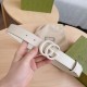 Cintura Gucci GG Marmont sottile 3cm 414516 Bianco Cintura Gucci GG Marmont sottile 3cm 414516 Bianco