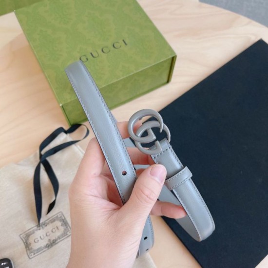 Cintura Gucci GG Marmont sottile 2cm 414516 Grigio Cintura Gucci GG Marmont sottile 2cm 414516 Grigio