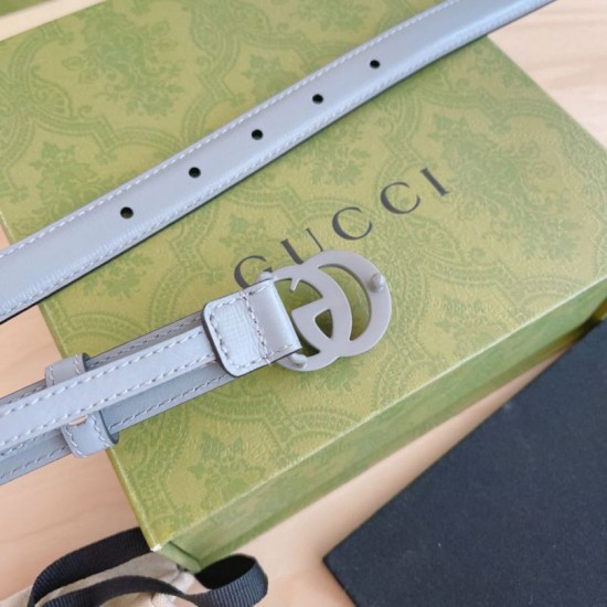 Cintura Gucci GG Marmont sottile 2cm 414516 Grigio Cintura Gucci GG Marmont sottile 2cm 414516 Grigio