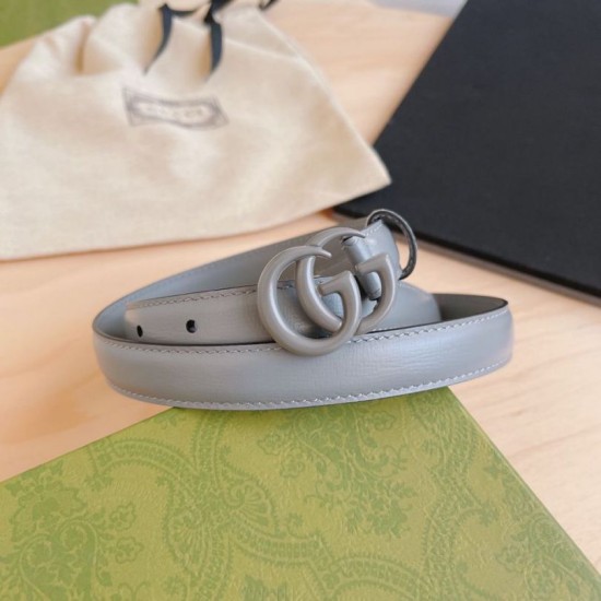 Cintura Gucci GG Marmont sottile 2cm 414516 Grigio Cintura Gucci GG Marmont sottile 2cm 414516 Grigio