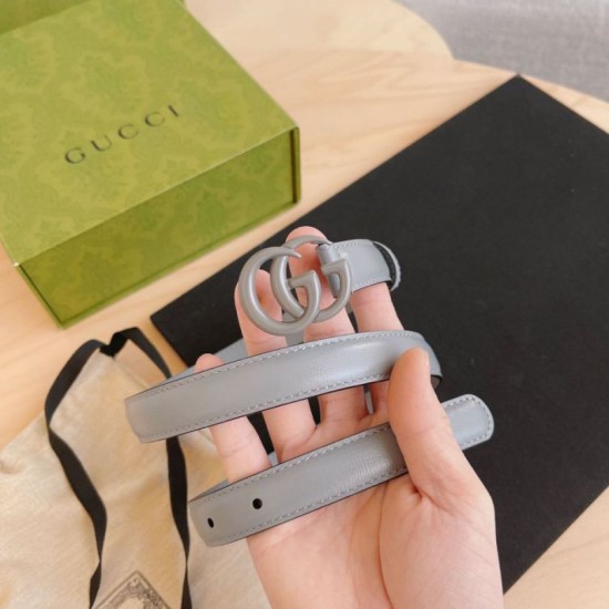 Cintura Gucci GG Marmont sottile 2cm 414516 Grigio Cintura Gucci GG Marmont sottile 2cm 414516 Grigio