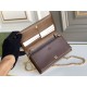 Portafoglio Gucci Horsebit 1955 con catena 621892 Caffè Portafoglio Gucci Horsebit 1955 con catena 621892 Caffè