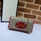 Portafoglio Gucci Horsebit 1955 con catena 621892 Rosso Portafoglio Gucci Horsebit 1955 con catena 621892 Rosso