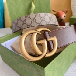Pari Cintura Gucci GG con fibbia Doppia G 625839 Marrone