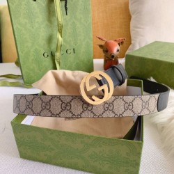 Pari Cintura Gucci GG con fibbia Doppia G 625839 Nera