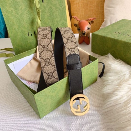 Pari Cintura Gucci GG con fibbia Doppia G 625839 Nera Pari Cintura Gucci GG con fibbia Doppia G 625839 Nera