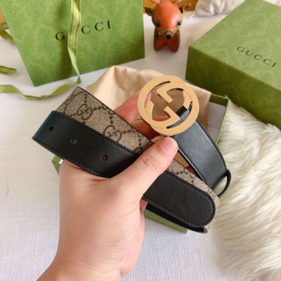Pari Cintura Gucci GG con fibbia Doppia G 625839 Nera Pari Cintura Gucci GG con fibbia Doppia G 625839 Nera