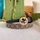 Pari Cintura Gucci GG con fibbia Doppia G 625839 Nera Pari Cintura Gucci GG con fibbia Doppia G 625839 Nera