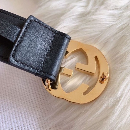 Pari Cintura Gucci GG con fibbia Doppia G 625839 Nera Pari Cintura Gucci GG con fibbia Doppia G 625839 Nera