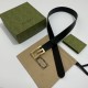 Gucci Cintura reversibile con fibbia G Square 626974 Black Gold Gucci Cintura reversibile con fibbia G Square 626974 Black Gold