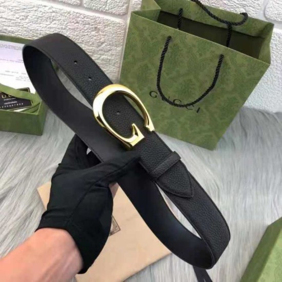 Gucci Cintura sottile con fibbia G 655566 Nero Gucci Cintura sottile con fibbia G 655566 Nero