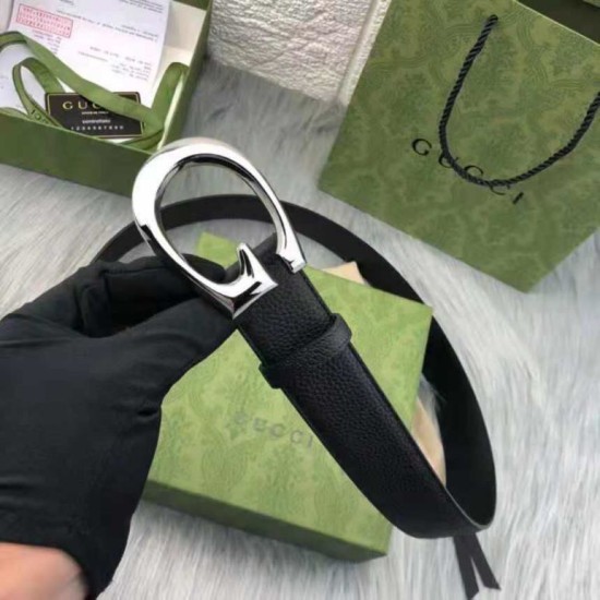 Qualità da grande Gucci Cintura con fibbia G 655567 Nero