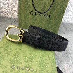 Qualità da grande Gucci Cintura con fibbia G 655567 Nero