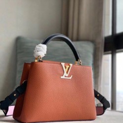 Louis Vuitton Capucines BB In Pelle Marrone M59266