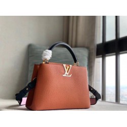 Louis Vuitton Capucines BB In Pelle Marrone M59266