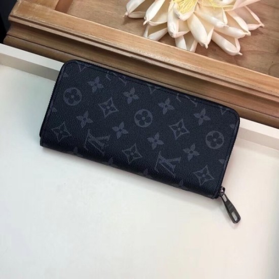 Portafoglio Louis Vuitton Zippy Vertical Monogram Eclipse M62295 Portafoglio Louis Vuitton Zippy Vertical Monogram Eclipse M62295