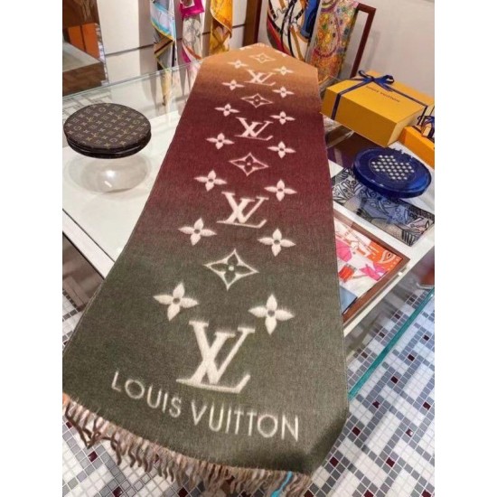 Sciarpa sfumata Louis Vuitton Reykjavik M76881 Sciarpa sfumata Louis Vuitton Reykjavik M76881