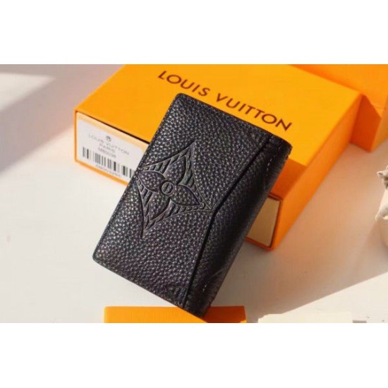 Dettagli perfetti Louis Vuitton Pocket Organizer Taurillon Shadow M80038 Dettagli perfetti Louis Vuitton Pocket Organizer Taurillon Shadow M80038