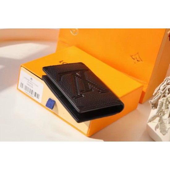 Dettagli perfetti Louis Vuitton Pocket Organizer Taurillon Shadow M80038 Dettagli perfetti Louis Vuitton Pocket Organizer Taurillon Shadow M80038